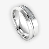 Men's Diamond Band Wedding Ring DW36 Heera Diamonds