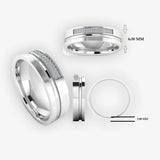 Men's Diamond Band Wedding Ring DW36 Heera Diamonds