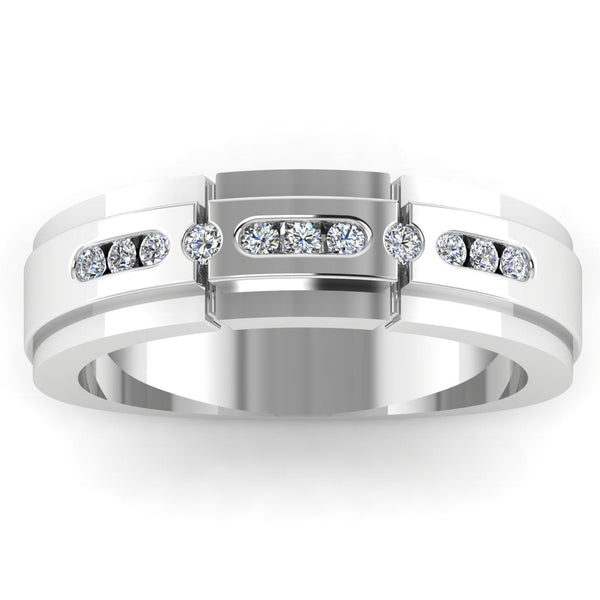 Men's Diamond Band 0.25ct Lab Grown Wedding Ring GR19965 HEERA DIAMONDS