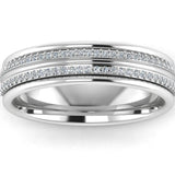 Men's Diamond Band 0.25ct Wedding Ring DW38 Heera Diamonds HEERA DIAMONDS