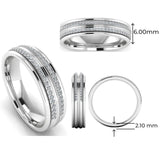 Men's Diamond Band 0.25ct Wedding Ring DW38 Heera Diamonds HEERA DIAMONDS
