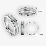 Men's Diamond Band Wedding Ring DW38 Heera Diamonds