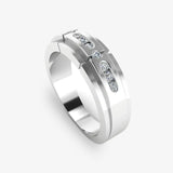 Men's Diamond Band 0.25ct Wedding Ring GR19965