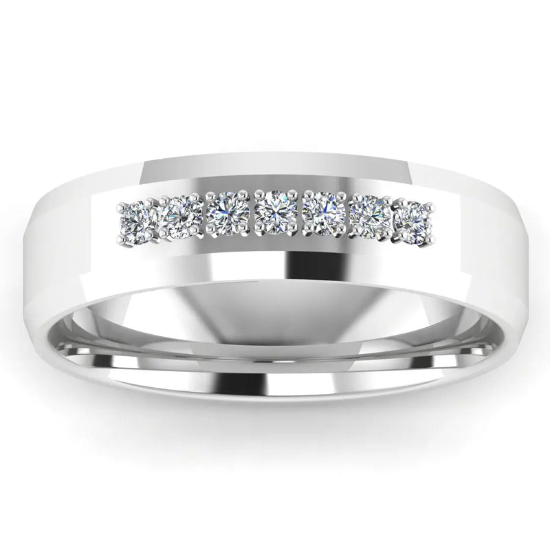 Men's Diamond Band 0.2ct Wedding Ring DW28 Heera Diamonds HEERA DIAMONDS