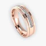 Men's Diamond Band Wedding Ring DW29 Heera Diamonds
