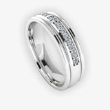 Men's Diamond Band Wedding Ring DW29 Heera Diamonds