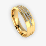 Men's Diamond Band Wedding Ring DW34 Heera Diamonds