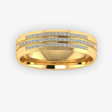 Men's Diamond Band Wedding Ring DW34 Heera Diamonds