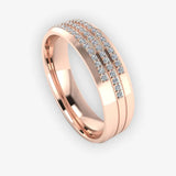 Men's Diamond Band Wedding Ring DW34 Heera Diamonds