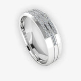 Men's Diamond Band Wedding Ring DW34 Heera Diamonds