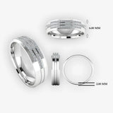 Men's Diamond Band Wedding Ring DW34 Heera Diamonds