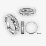 Men's Diamond Band Wedding Ring DW41 Heera Diamonds