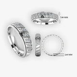 Men's Diamond Band Wedding Ring DW44 Heera Diamonds