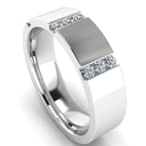 Men's Diamond Band 0.2ct Wedding Ring DW52 Heera Diamonds HEERA DIAMONDS