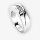 Men's Diamond Band 0.2ct Wedding Ring GR19974