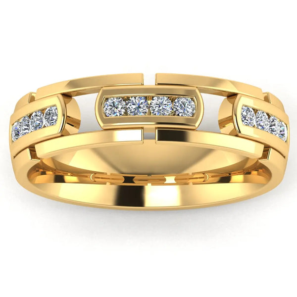 Men's Diamond Band 0.35ct Wedding Ring DW22 HEERA DIAMONDS