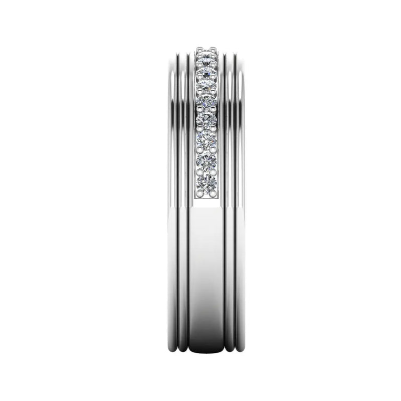 Men's Diamond Band 0.3ct Wedding Ring DW35 Heera Diamonds HEERA DIAMONDS