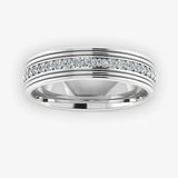 Men's Diamond Band Wedding Ring DW35 Heera Diamonds