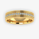 Men's Diamond Band Wedding Ring DW35 Heera Diamonds