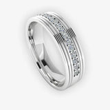 Men's Diamond Band Wedding Ring DW35 Heera Diamonds