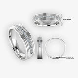 Men's Diamond Band Wedding Ring DW35 Heera Diamonds