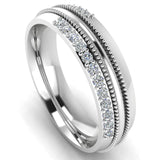 Men's Diamond Band 0.3ct Wedding Ring DW46 Heera Diamonds HEERA DIAMONDS