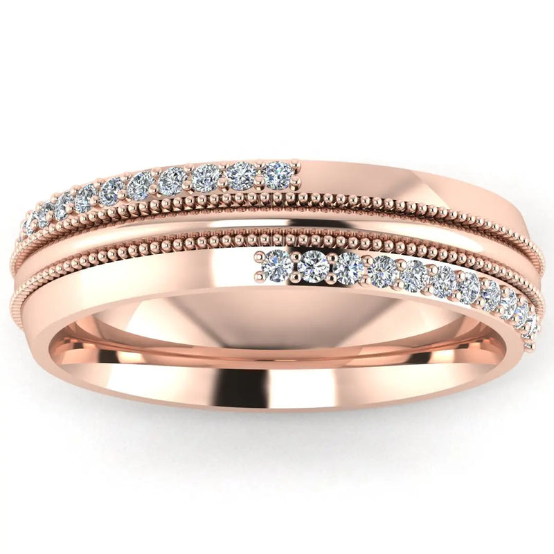Men's Diamond Band 0.3ct Wedding Ring DW46 Heera Diamonds HEERA DIAMONDS