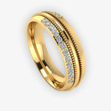 Men's Diamond Band Wedding Ring DW46 Heera Diamonds