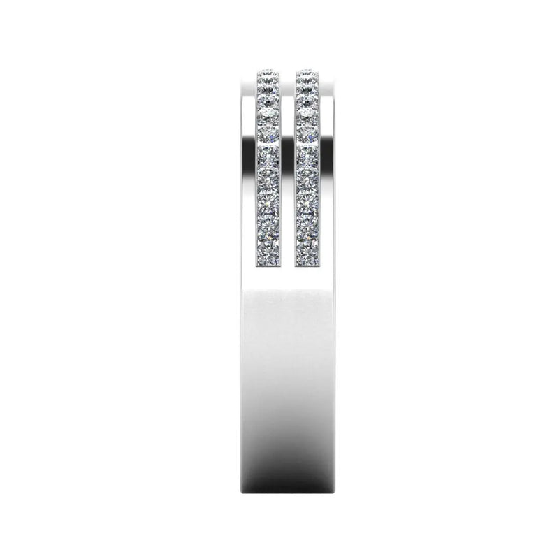 Men's Diamond Band 0.45ct Wedding Ring DW21 HEERA DIAMONDS