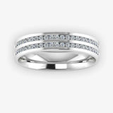 Men's Diamond Band 0.45ct Wedding Ring DW21