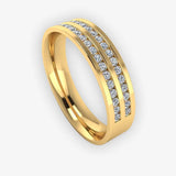 Men's Diamond Band 0.45ct Wedding Ring DW21