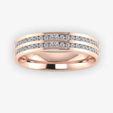 Men's Diamond Band 0.45ct Wedding Ring DW21