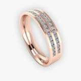 Men's Diamond Band 0.45ct Wedding Ring DW21