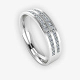 Men's Diamond Band 0.45ct Wedding Ring DW21
