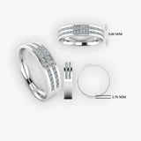 Men's Diamond Band 0.45ct Wedding Ring DW21