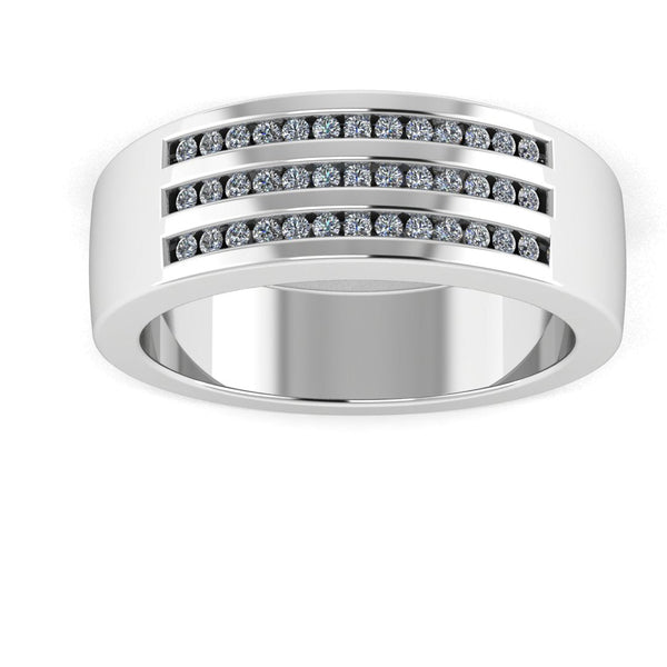 Men's Diamond Band 0.4ct Lab Grown Wedding Ring GR19883 HEERA DIAMONDS