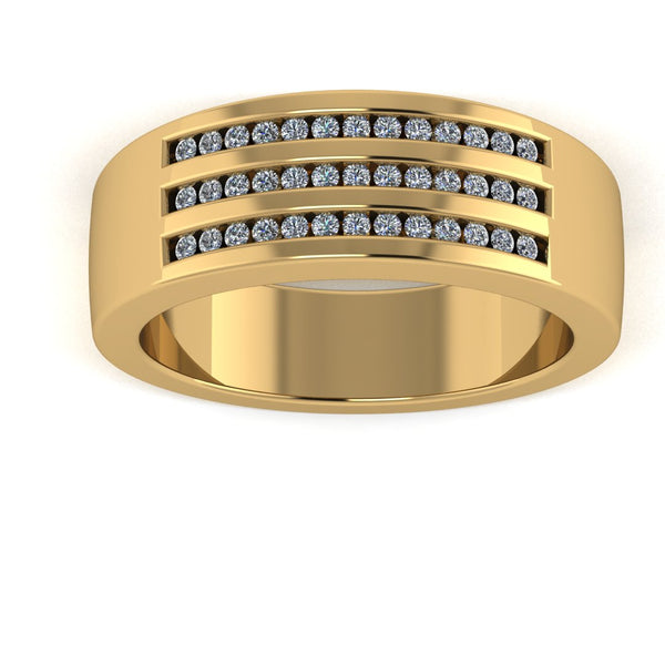Men's Diamond Band 0.4ct Lab Grown Wedding Ring GR19883 HEERA DIAMONDS