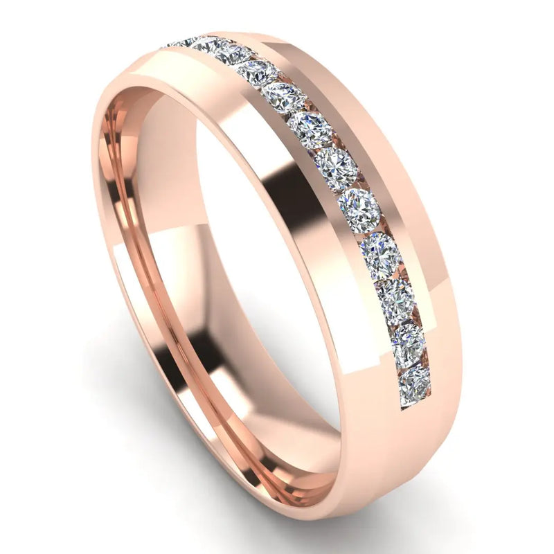 Men's Diamond Band 0.4ct Wedding Ring DW32 Heera Diamonds HEERA DIAMONDS