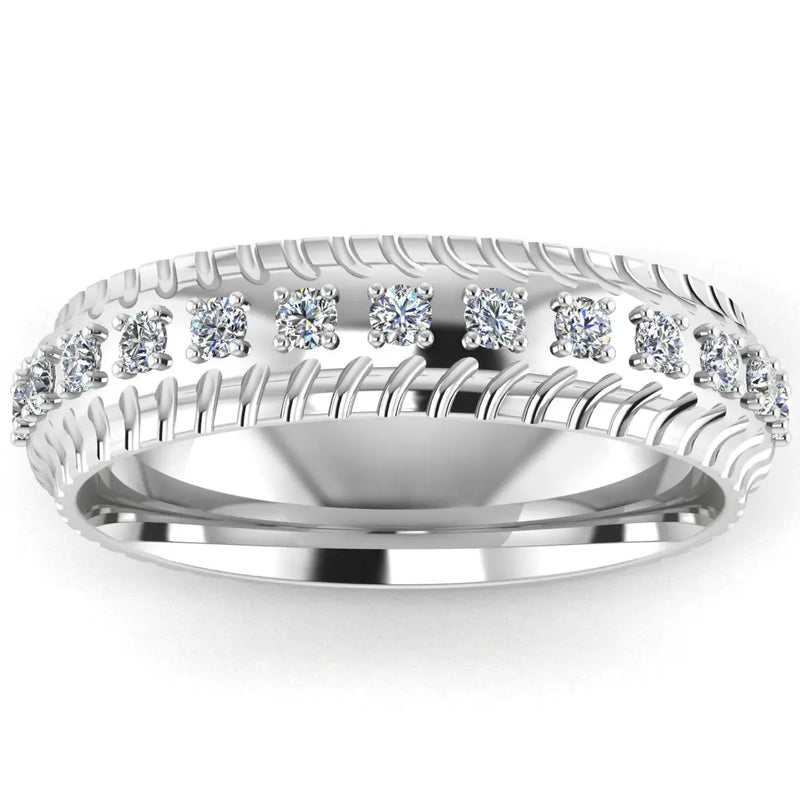 Men's Diamond Band 0.4ct Wedding Ring DW43 Heera Diamonds HEERA DIAMONDS