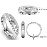 Men's Diamond Band 0.4ct Wedding Ring DW43 Heera Diamonds HEERA DIAMONDS