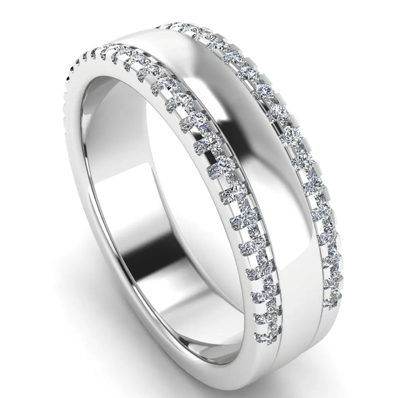 Men's Diamond Band 0.4ct Wedding Ring DW50 Heera Diamonds HEERA DIAMONDS