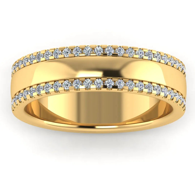 Men's Diamond Band 0.4ct Wedding Ring DW50 Heera Diamonds HEERA DIAMONDS