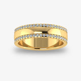 Men's Diamond Band Wedding Ring DW50 Heera Diamonds