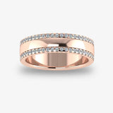 Men's Diamond Band Wedding Ring DW50 Heera Diamonds