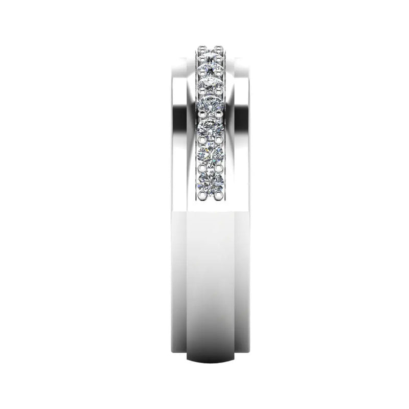 Men's Diamond Band 0.5ct Wedding Ring DW30 Heera Diamonds HEERA DIAMONDS