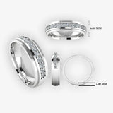 Men's Diamond Wedding Ring DW30 Heera Diamonds