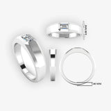 Men's Diamond Band Wedding Ring DW5 Heera Diamonds