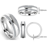 Men's Diamond Band 0.75ct Wedding Ring DW25 Heera Diamonds HEERA DIAMONDS