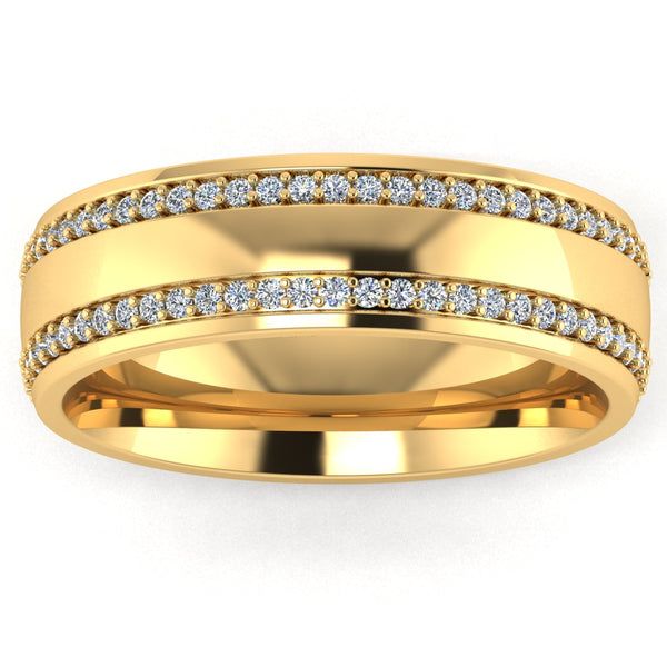 Men's Diamond Band 0.02ct Wedding Ring DW11 (Copy) HEERA DIAMONDS