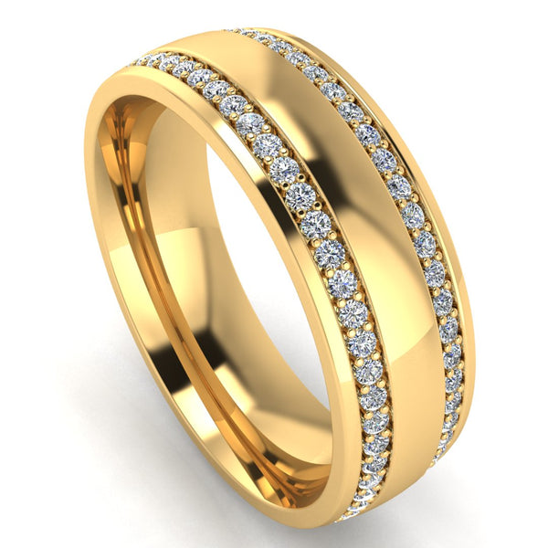 Men's Diamond Band 0.02ct Wedding Ring DW11 (Copy) HEERA DIAMONDS